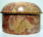 marble bowl stone container carved round stone pot