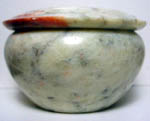 marble bowl stone container carved round stone pot