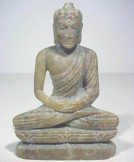 Meditation Buddha statue carved from marble stone of buddha meditating