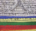 Windhorse w/ Buddha and stupa Tibetan prayer flags